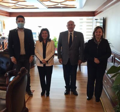 Neşe Tarakçı, M.Ufuk Öztürk ile  Ankara Büyük Şehir Belediyesi Genel Sekreteri Sayın Reşit Serhat TAŞKINSU`yu ziyaret ettik