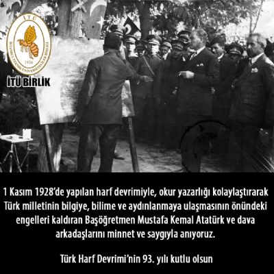 Türk Harf Devrimi’nin 93. yılı kutlu olsun