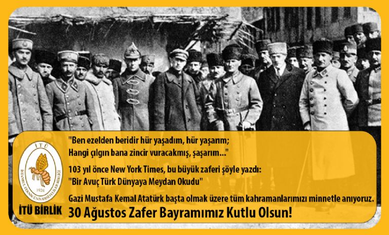 30 Ağustos Zafer Bayramımız Kutlu Olsun