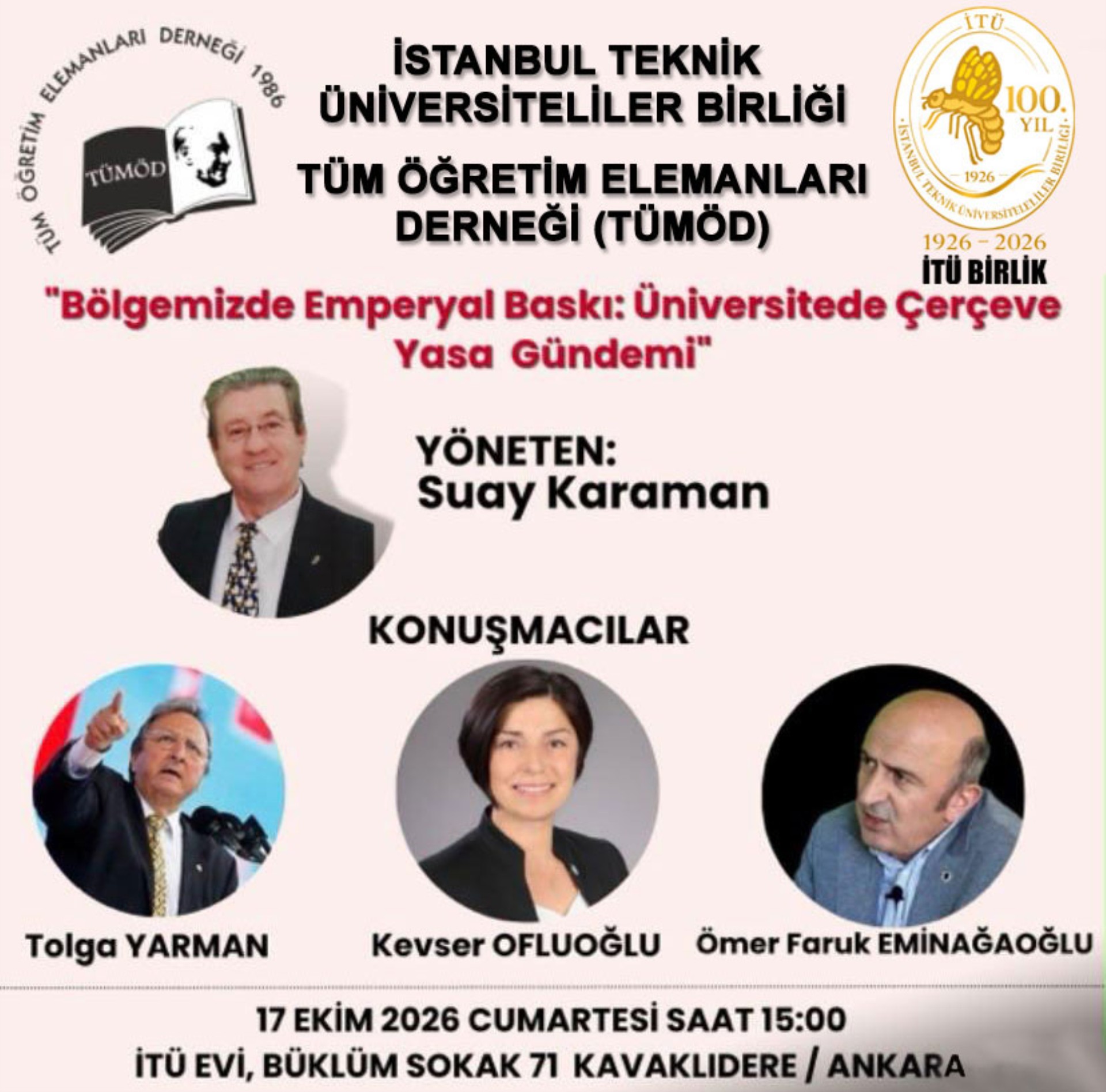 Bölgemizde Emperyal Baskı: Üniversitede Çerçeve Yasa Gündemi