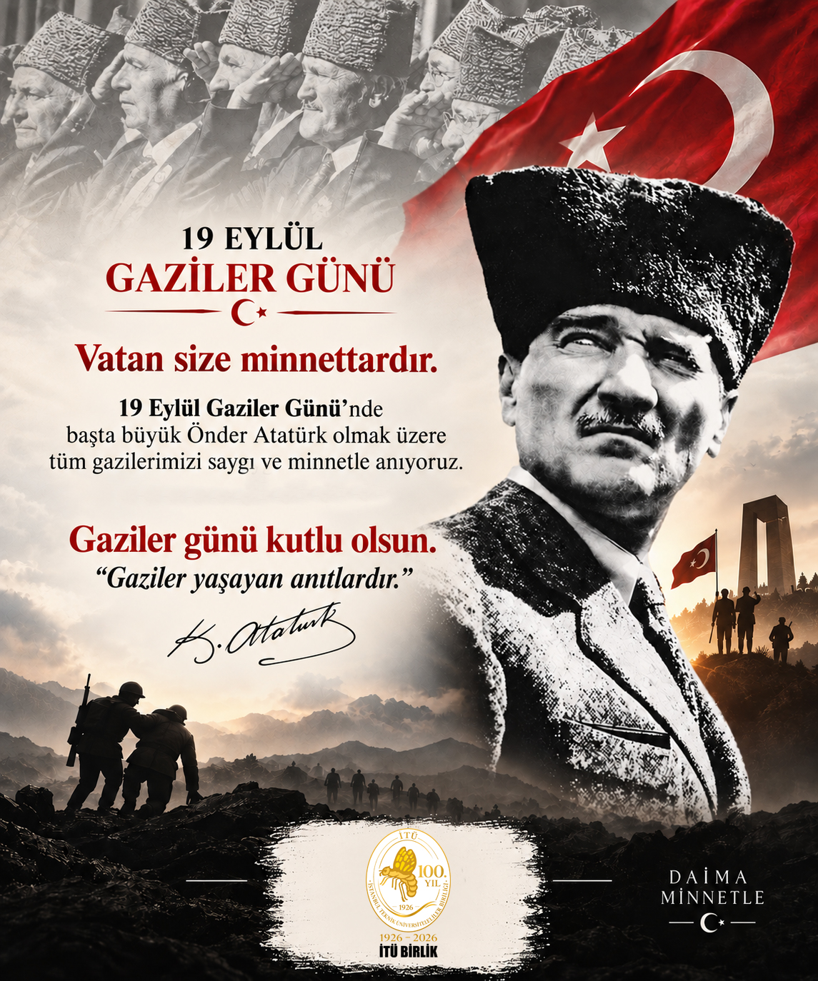 Gaziler günü kutlu olsun