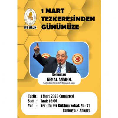 1 Mart Tezkeresinden Günümüze