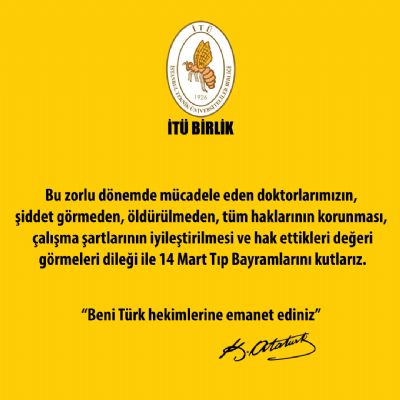 14 Mart Tıp Bayramı Kutlu Olsun