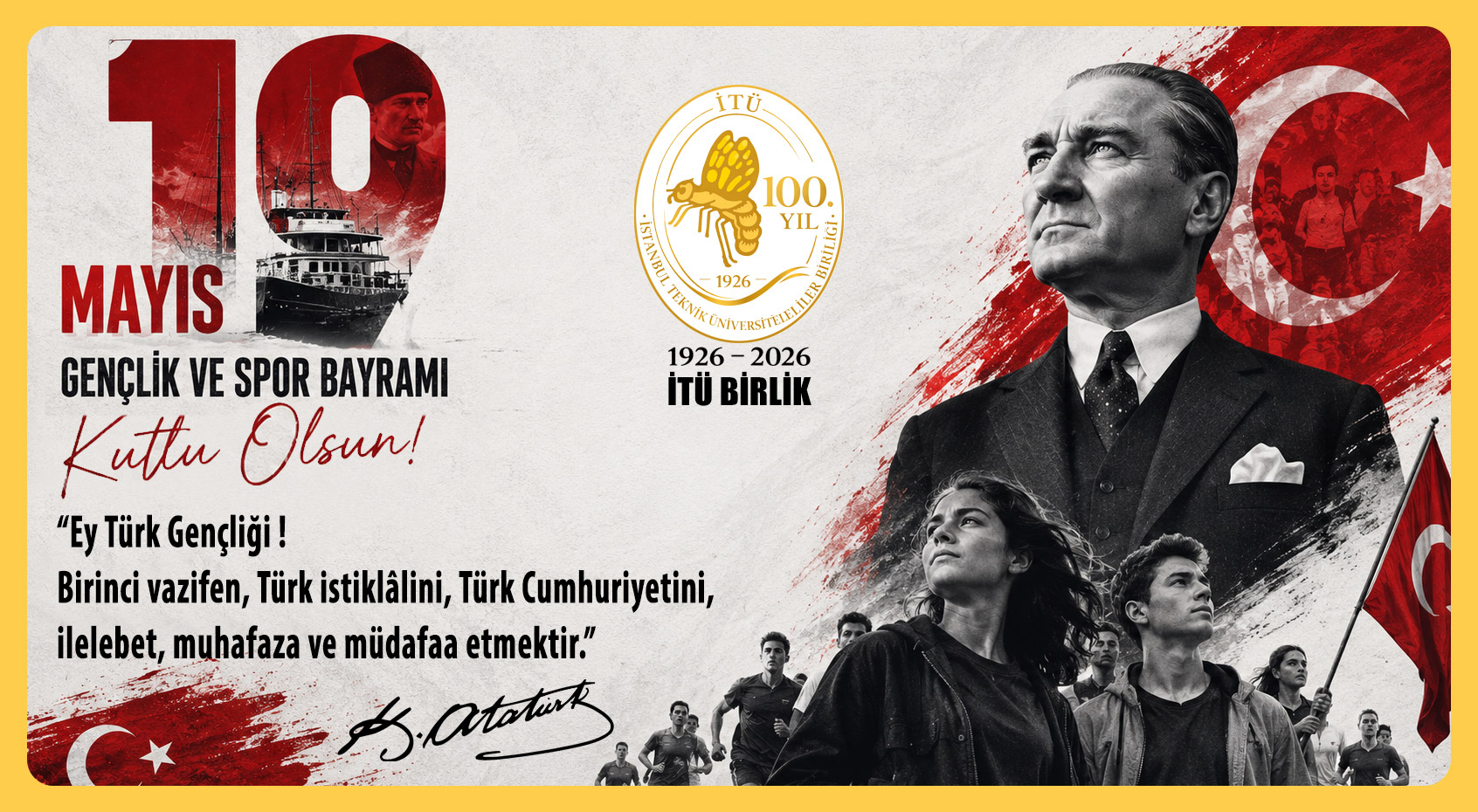 19 Mayıs Gençlik ve Spor Bayramımız Kutlu Olsun