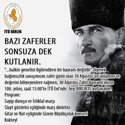 30 Ağustos Zafer Bayramı 100. Yıl Kutlaması