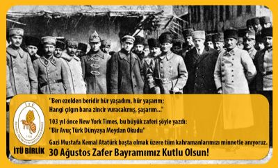 30 Ağustos Zafer Bayramımız Kutlu Olsun