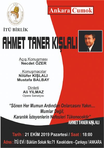 Ahmet Taner Kışlalı`yı Anıyoruz