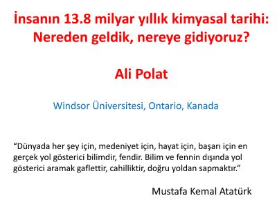 Ali Polat - Evren ve Insan