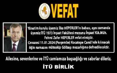 Fehmi Zafer HEPERLER İTÜ 1973 (İnşaat)