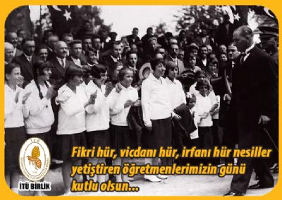 Fikri hür, vicdanı hür, irfanı hür nesiller yetiştiren öğretmenlerimizin günü kutlu olsun...