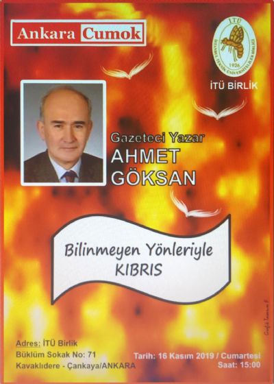 Gazeteci Yazar Ahmet GÖKSAN Bilinmeyen Yönleriyle Kıbrıs