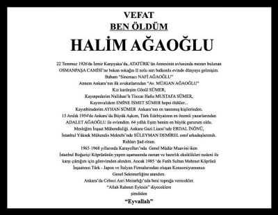 Halim AĞAOĞLU (İTÜ İnşaat - 1949)
