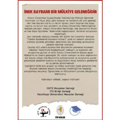 İnek Bayramı Bir Mülkiye Geleneğidir