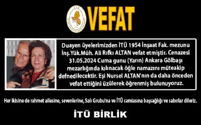 İnş.Yük.Müh. Ali Rıfkı ALTAN (1954 İnşaat)