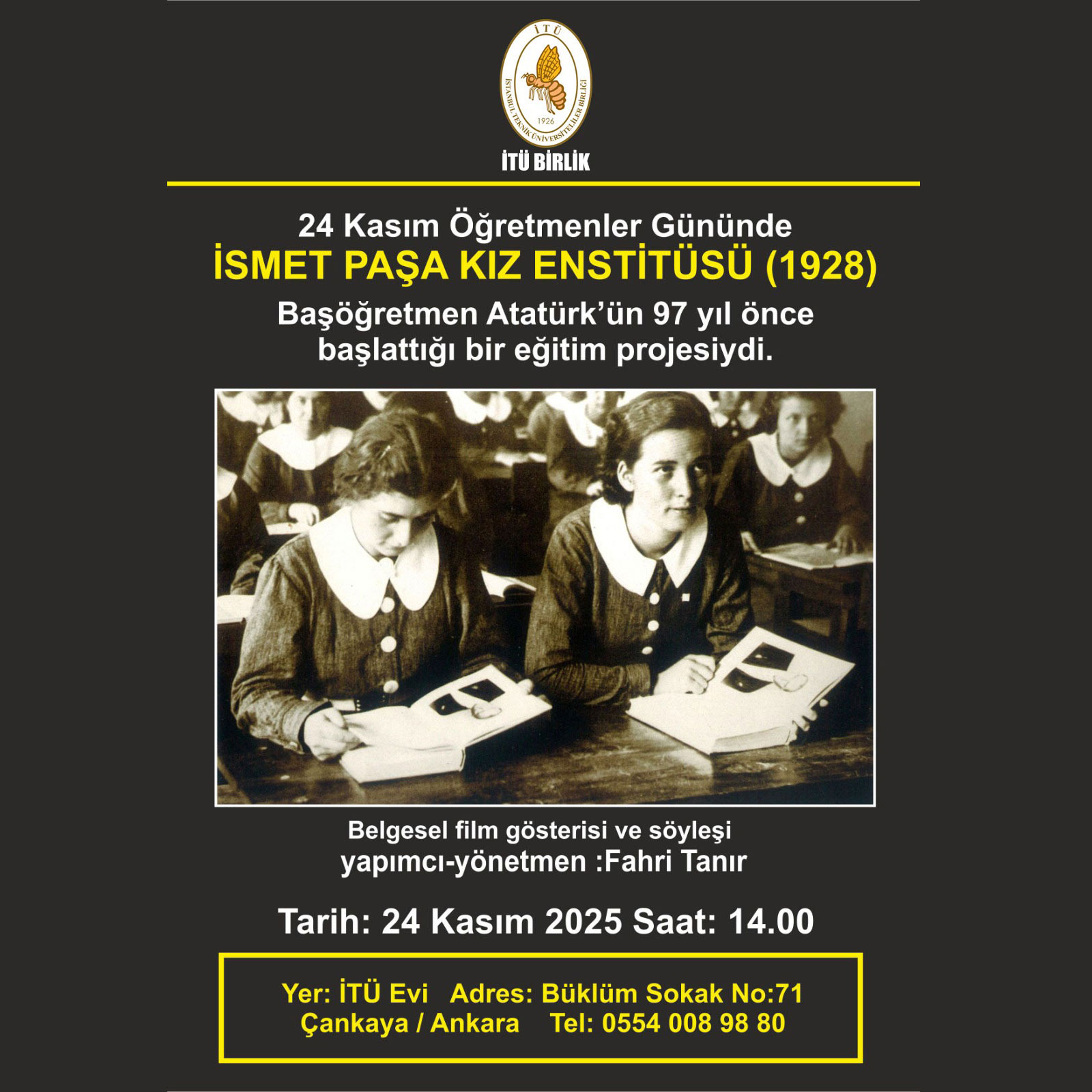 İsmet Paşa Kız Enstitüsü (1928)