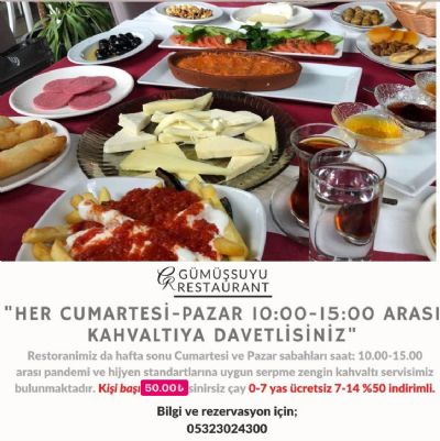 Kahvaltı servisimiz başladı