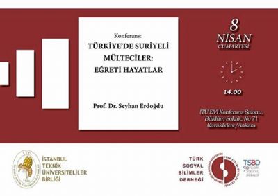 Prof.Dr. Seyhan Erdoğdu | Türkiye’de Suriyeli Mülteciler; Eğreti Hayatlar