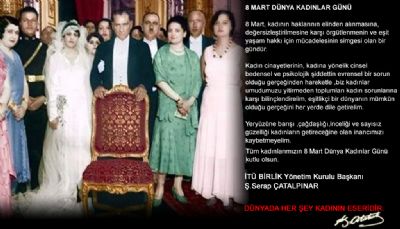 Tüm Kadınlarımızın 8 Mart Dünya Kadınlar Günü Kutlu Olsun