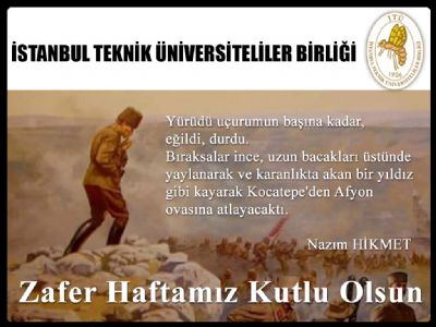 Zafer Haftamız Kutlu Olsun