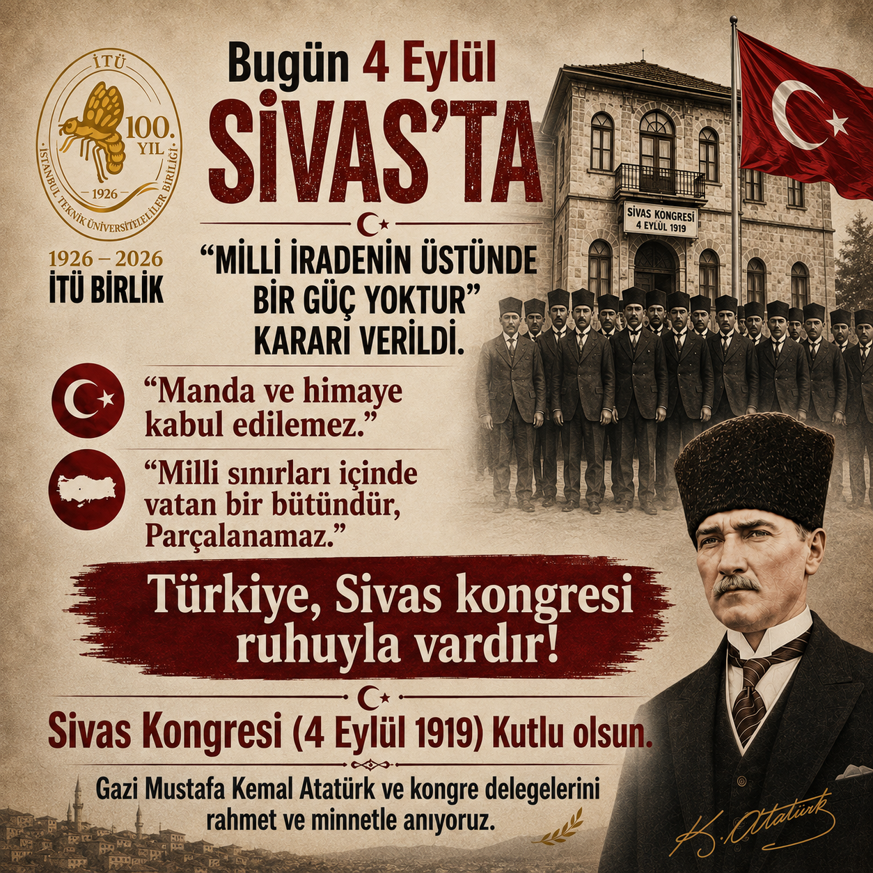 Türkiye Sivas Kongresi Ruhuyla Vardır