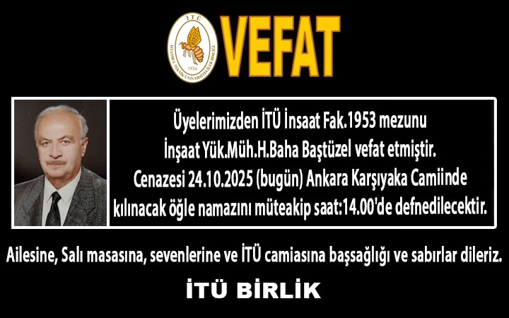 Yük. Müh. H. Baha BAŞTÜZEL (İnşaat)